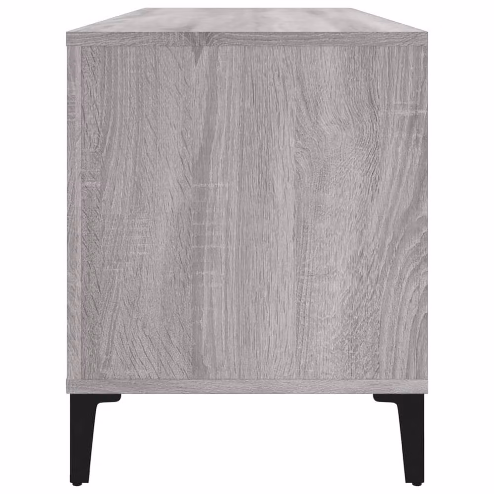 Berkfield Home Record Cabinet in Grey Sonoma, W/D/H: 100 x 38 x 48 cm – 3