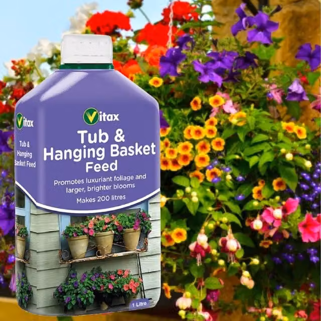 Vitax Natural Liquid Tub and Hanging Basket Plant Feed, 200 ml