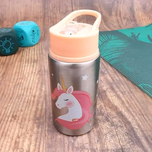 Myga Childrens Animal Kingdom Metal Water Bottle, Pink, 500ml – 2