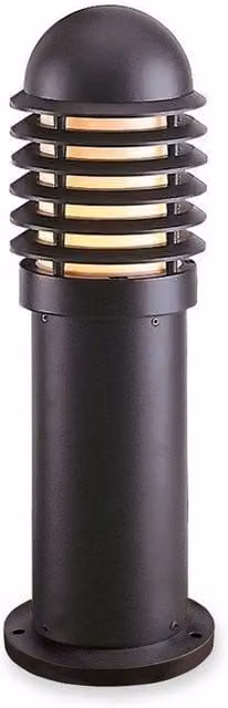 Netlighting Black Outdoor Bollard Light with E27 Socket, Height: 45 cm, IP43 Rated