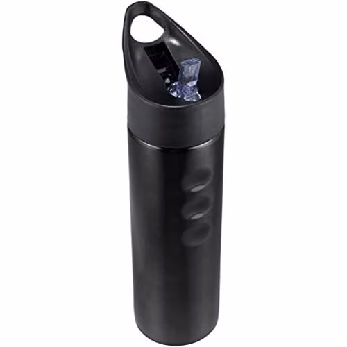 Bullet Trixie Stainless Steel Sports Bottle with Flip Cap, Black, 750 ml
