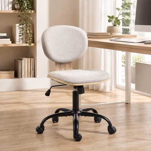 STILVORA Ergonomic Office Chair in Grey with Rocking Function and 360 Degree Swivel