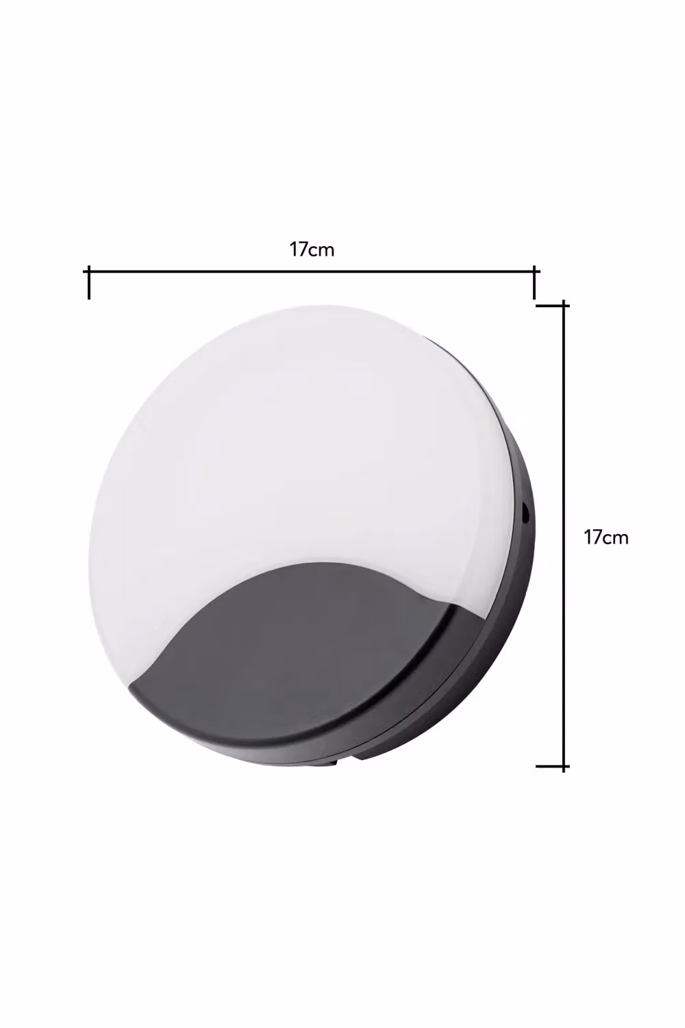 BHS Lighting Swona Round LED Outdoor Wall Light in Black – 5