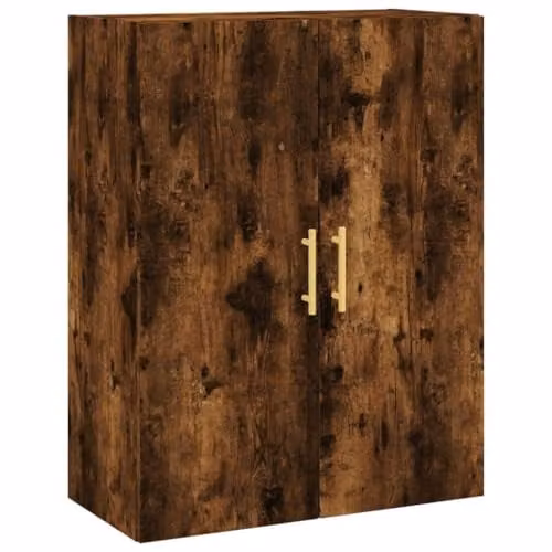 vidaXL Wall Mounted Cabinet in Brown Oak, W/D/H: 69.5 x 34 x 90 cm – 1