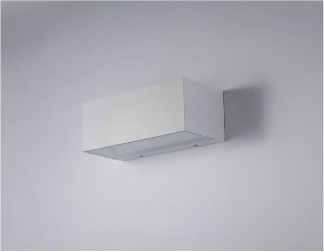 Netlighting Twin LED 2 Light Up Down Wall Garden Light, White, IP54, 1250lm, 4000K, W/D/H: 22 x 10.3 x 8.5 cm