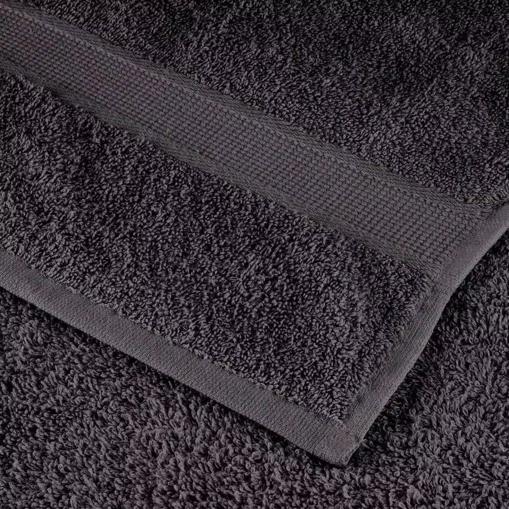 Berkfield Home Soft SOLUND 12 Piece Premium Cotton Terry Towel Set in Anthracite, 600 gsm – 4