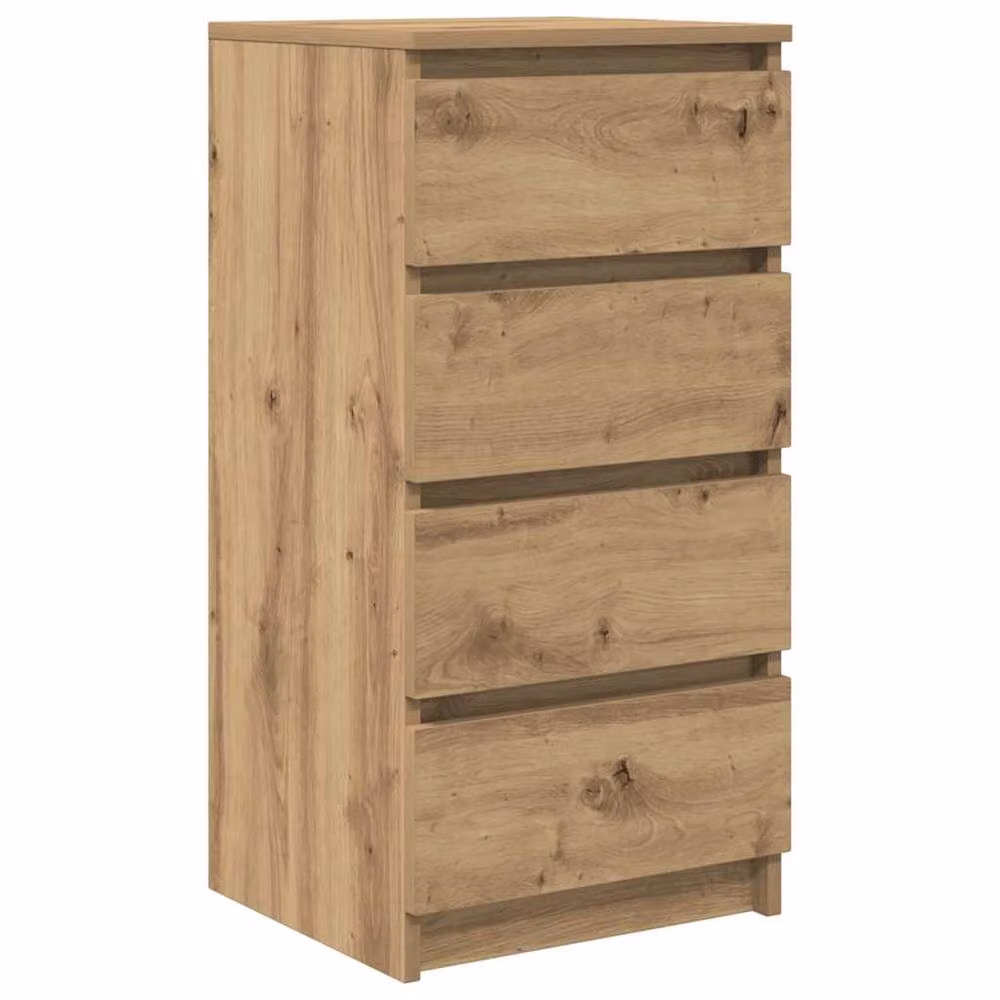 Berkfield Home Artisan Oak Sideboard in Brown, W/D/H: 37.5 x 35 x 76 cm – 2