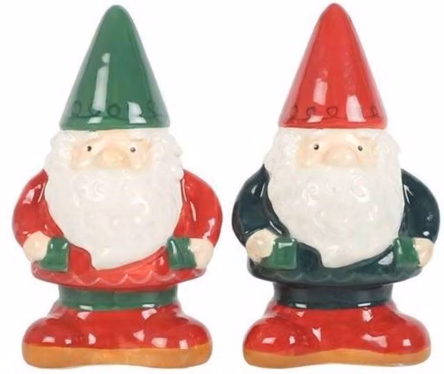 KDMD Multicolour Ceramic Gnome Salt and Pepper Shakers – 3