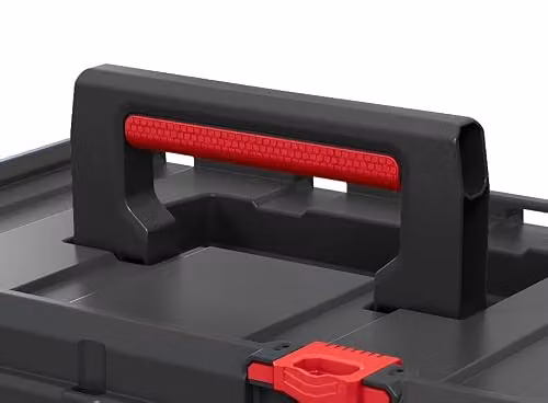 Keter Stack n' Roll Modular DIY Toolbox with Inserts, Black and Red, W: 52.5 cm, D: 26.0 cm, H: 34.5 cm – 5
