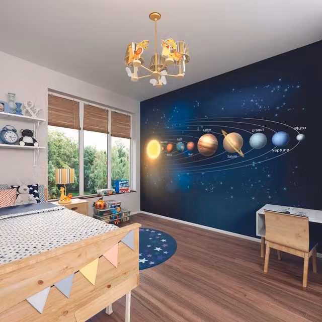 Origin Murals Planets Multicolour Rectangular Wall Mural