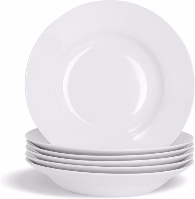 Argon Tableware Classic White Porcelain Soup Bowls, 23cm, Pack of 24 – 1
