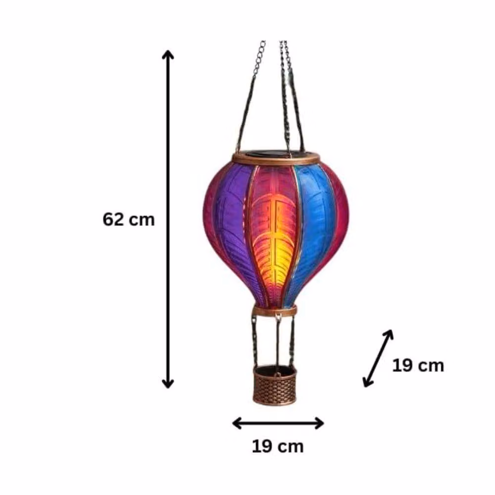 Marco Paul XLarge Solar Hot Air Balloon LED Garden Light in Multicolour and Bronze – 2
