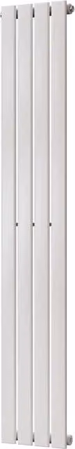 Typhoon White Designer Single Panel Steel Radiator, H: 160 cm, W: 27.2 cm