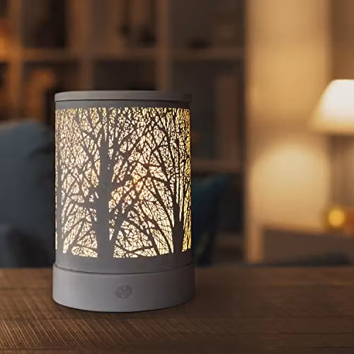 Rio FORA White Ceramic Wax Melt Burner and Electric Aroma Diffuser Lamp – 3