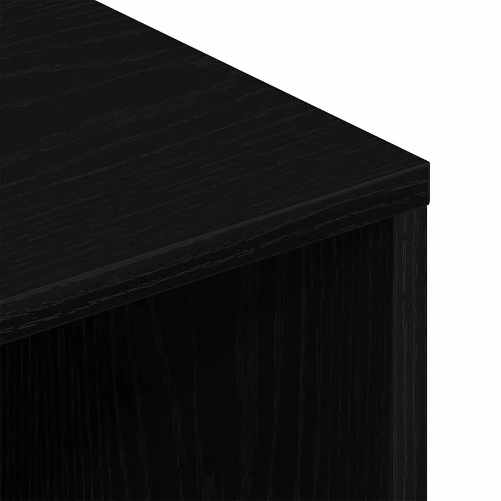 Berkfield Home TV Cabinet in Black Oak, W/D/H: 100 x 40 x 40 cm – 6