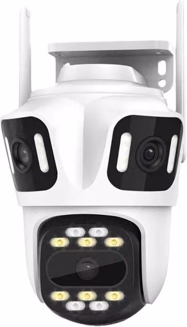 Hinsinc Wireless Outdoor PTZ Zoom CCTV Home Security Camera in White