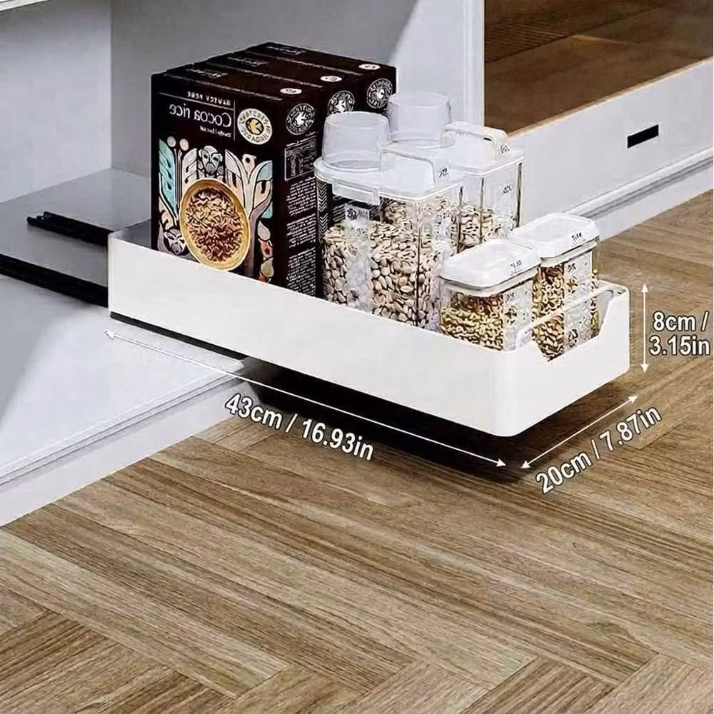 EONLION White Metal Pull Out Kitchen Drawer W/D/H: 20 x 43 x 1 cm – 2