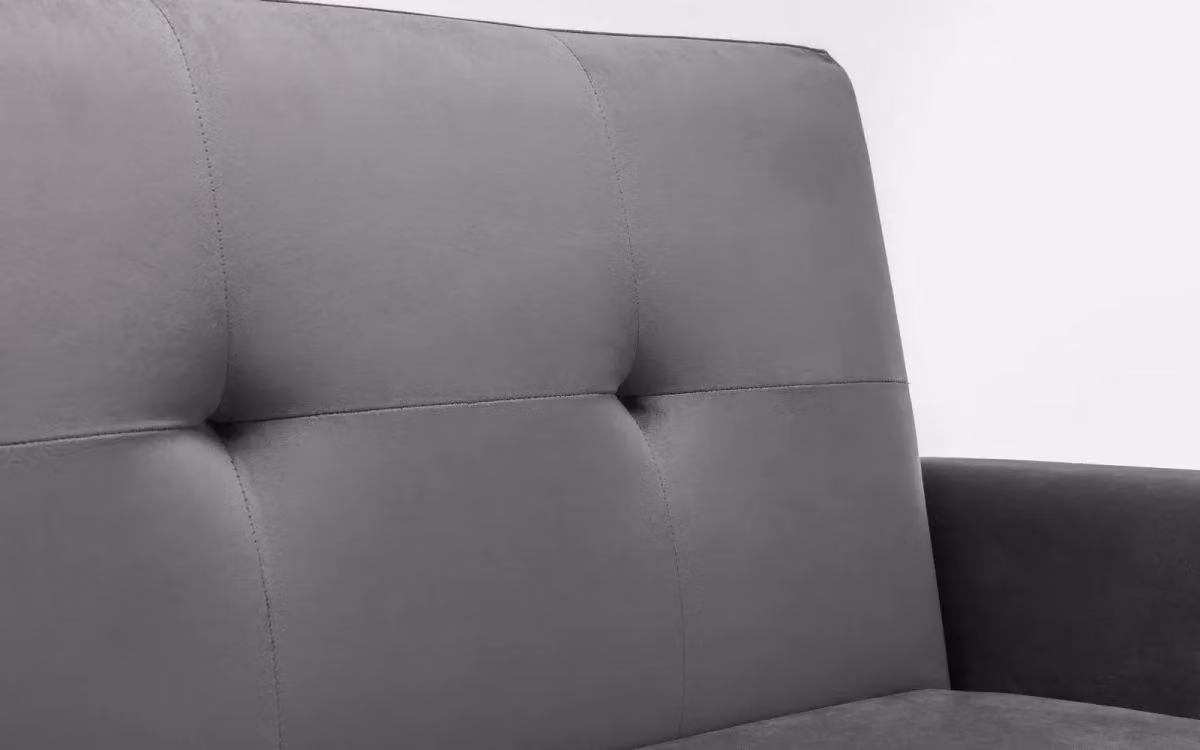 Ashfield Grey Velvet 2 Seater Click Clack Sofa Bed – 3