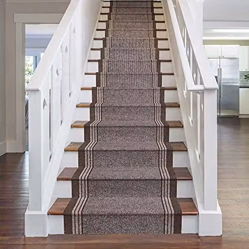 runrug Inca Stair Runner Rug, Brown – 1