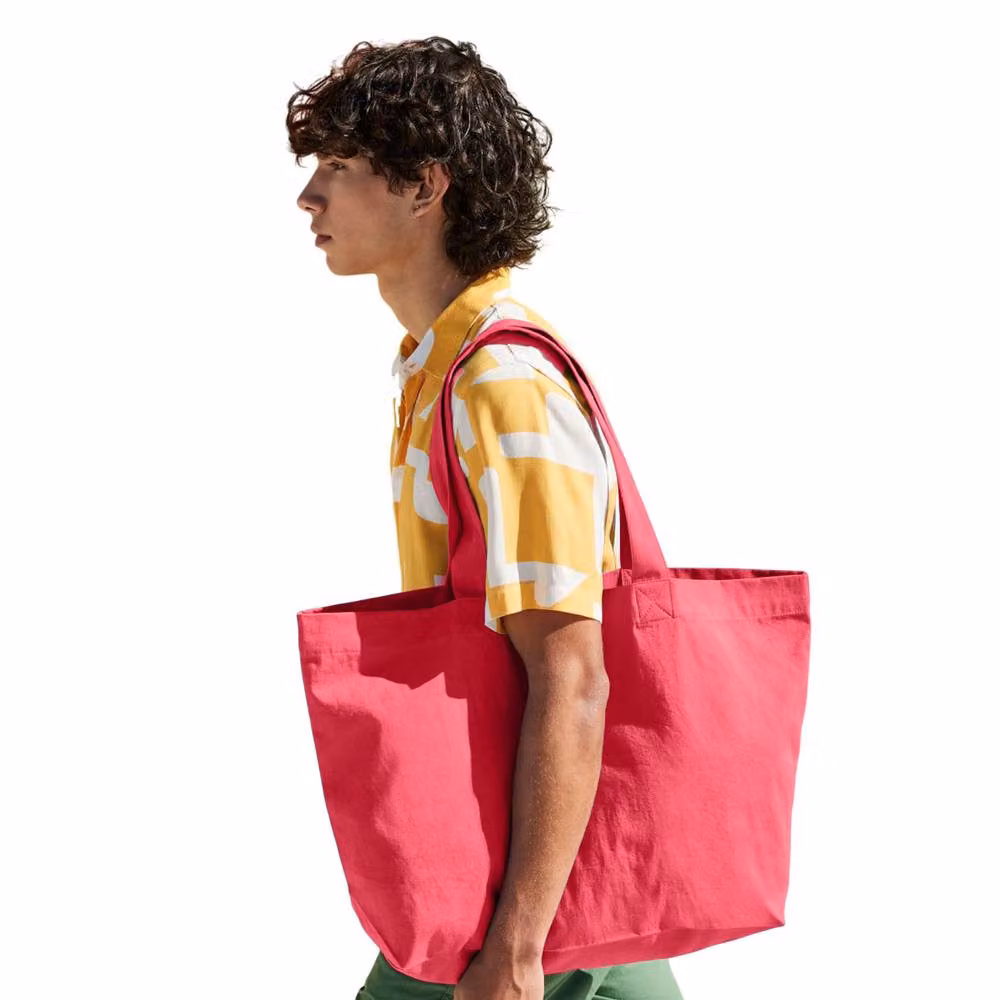 Westford Mill EarthAware Twill Shopper Bag in Pink, W/D/H: 44 x 37 x 16 cm – 2