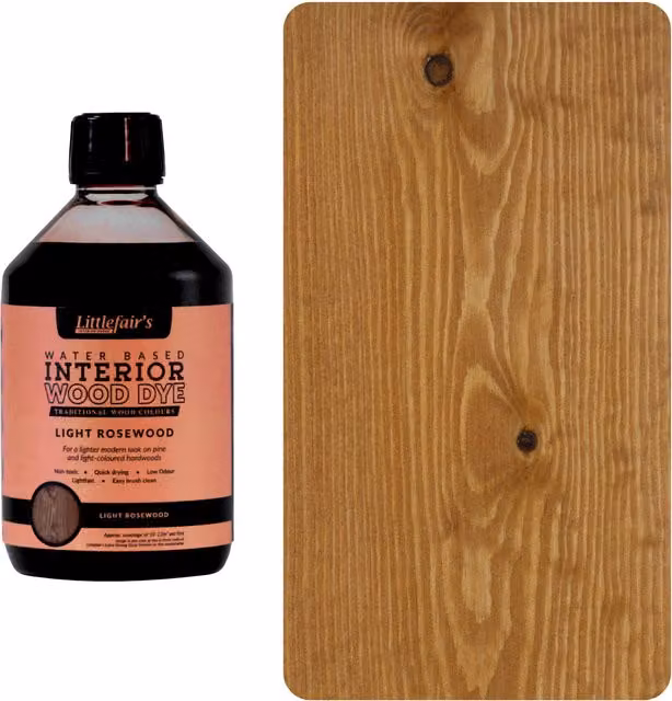 Littlefair's Sheesham Wood Stain in Brown, 0.5 l