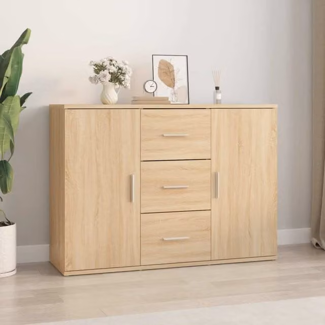 Berkfield Modern Sonoma Oak Living Room Furniture in Brown and Beige