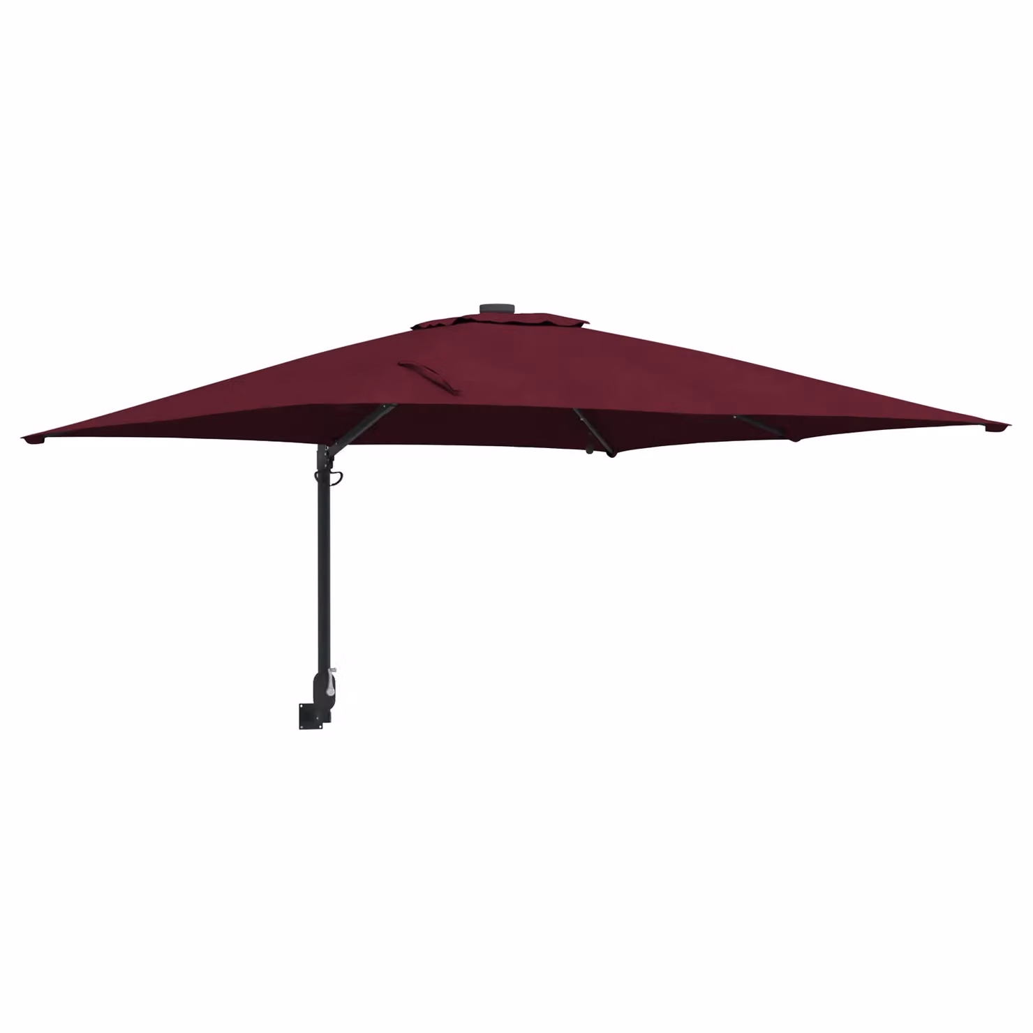 Berkfield Home Garden Parasol in Bordeaux Red, W/D/H: 248.5 x 247.5 x 119 cm – 2
