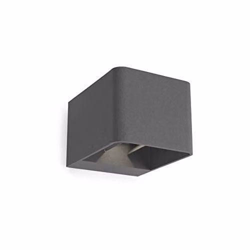 Netlighting Wilson Outdoor LED Up Down Wall Light, Urban Grey, 855lm, 2700K, IP65 – 1