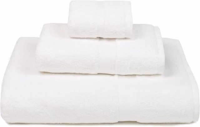 Companhia de Torres Novas White Almonda Plain Cotton Terry Towel, White