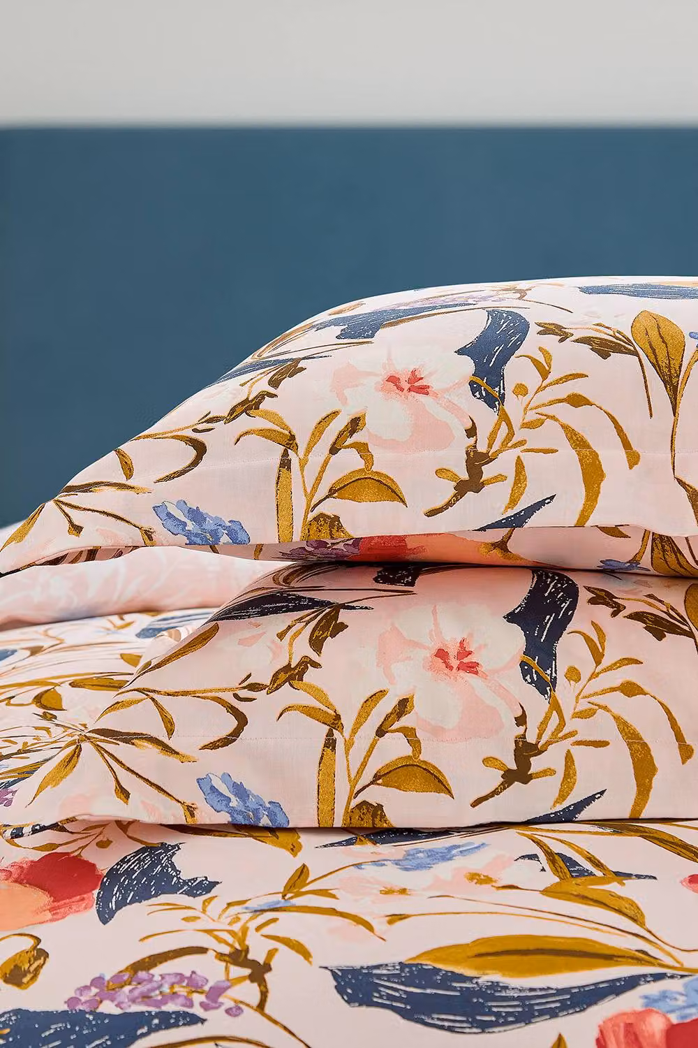 Ted Baker Poppy Swirl Pink Floral Cotton Percale Duvet Cover and Pillowcase Set, W: 140 cm, H: 200 cm – 3
