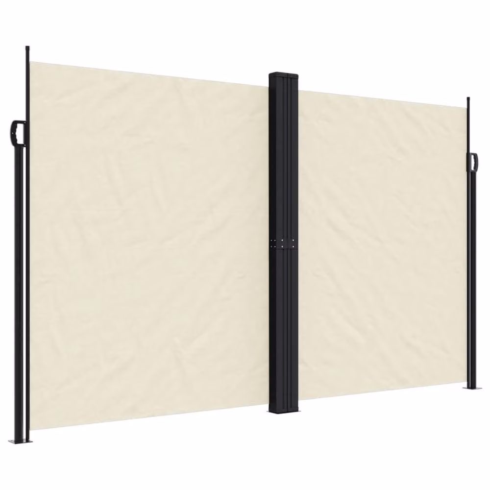 Berkfield Home Retractable Side Awning in Cream, W/H: 200 x 1000 cm – 2