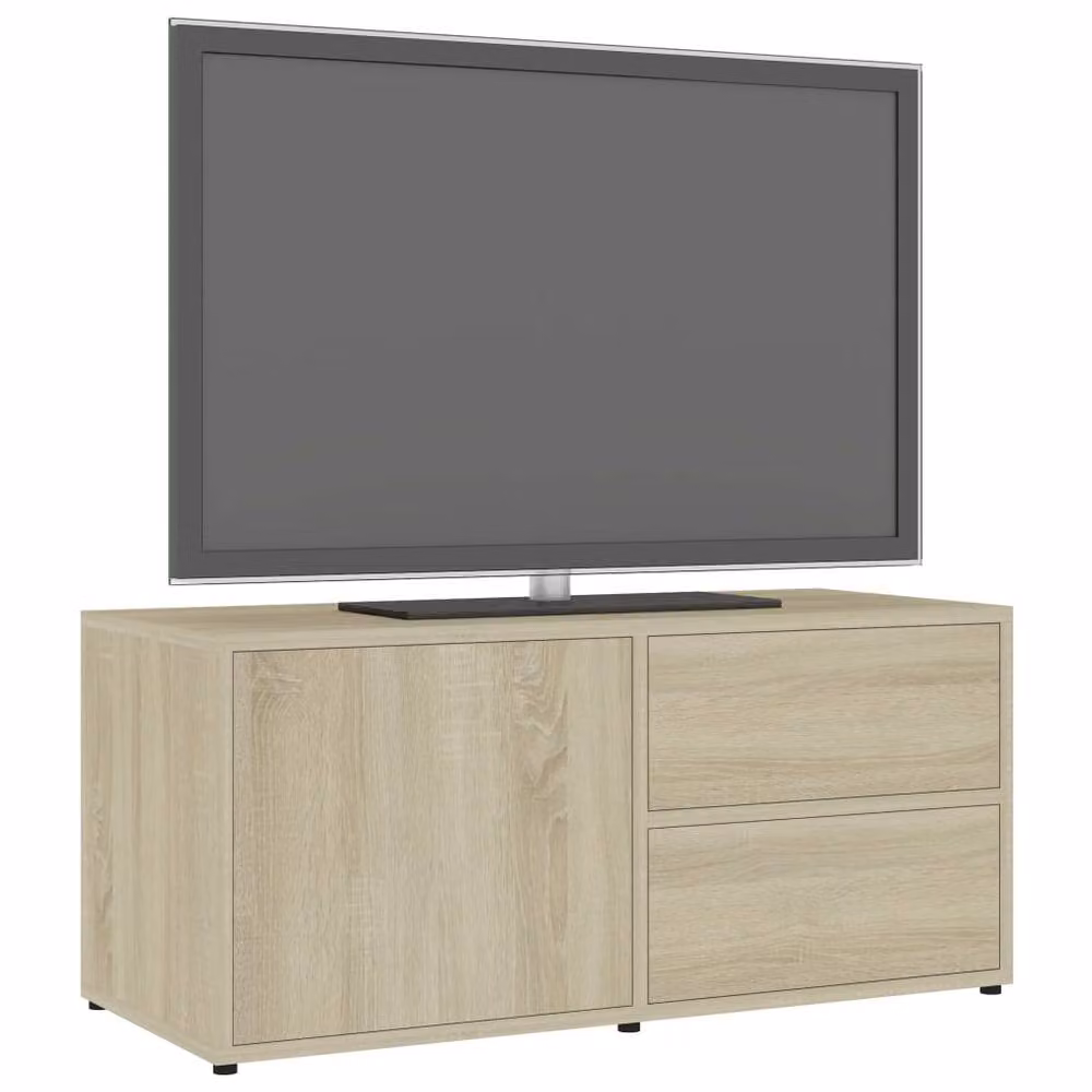 Berkfield Home Sonoma Oak TV Cabinet in Beige, W/D/H: 80 x 34 x 36 cm – 3