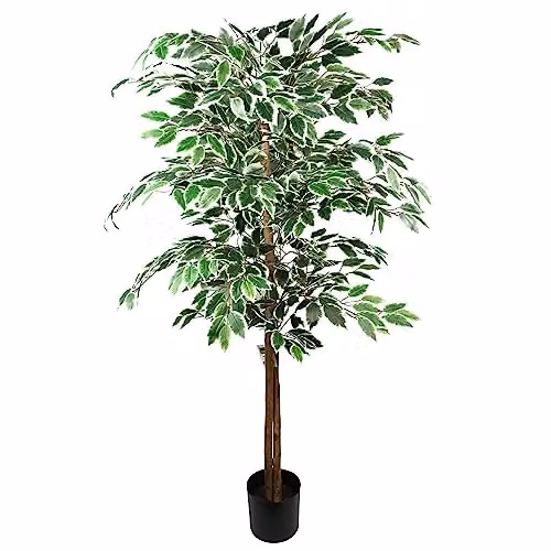 Leaf Artificial Ficus Tree in Green, Height: 150 cm – 1