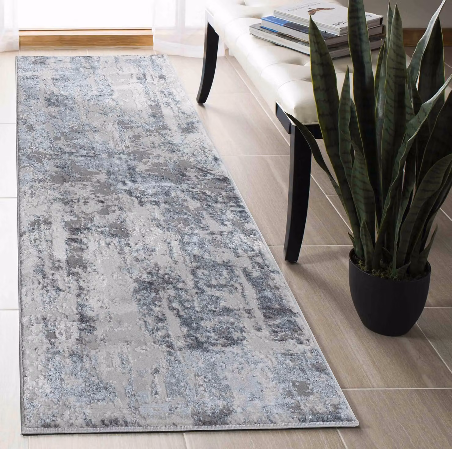 Desire Rugs Styra Modern Abstract Area Rug in Silver, W/D: 120 x 170 cm – 4