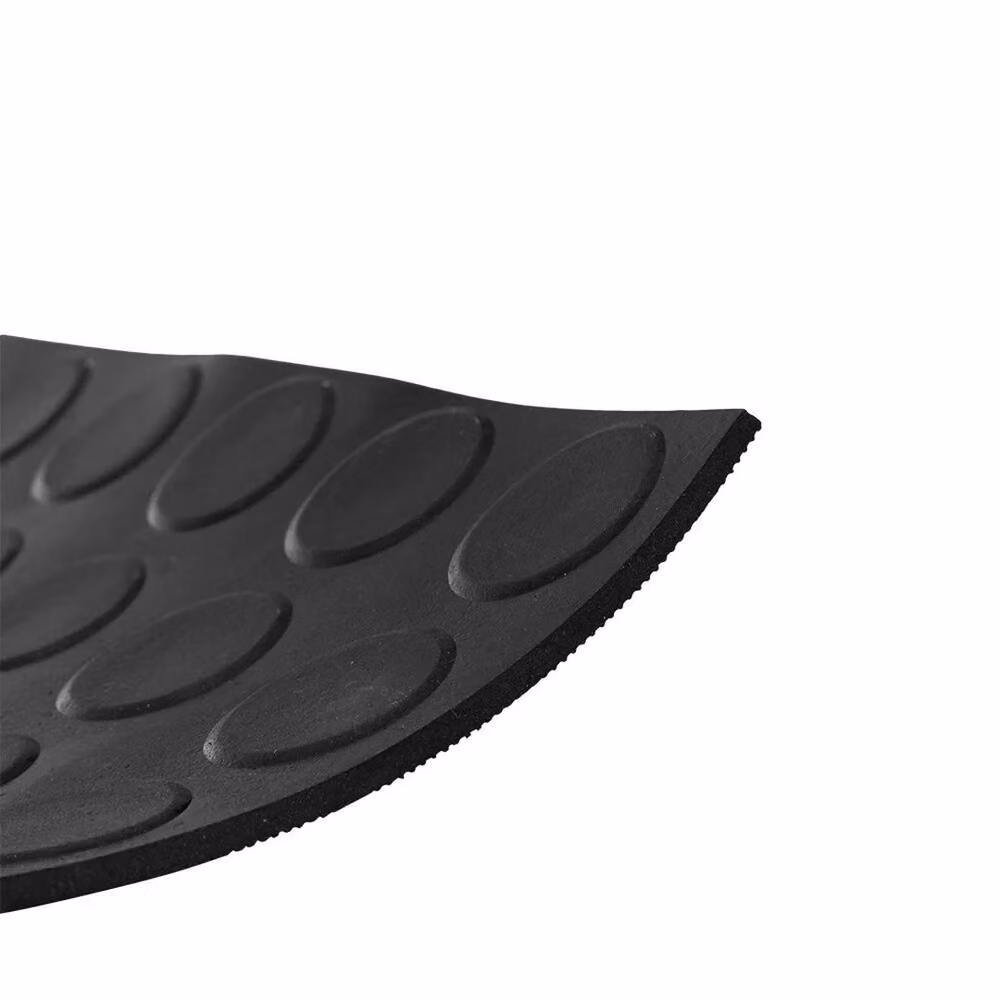 Hinsinc Black Commercial Rubber Floor Mat for Kitchens, W: 100 cm, D: 150 cm – 2