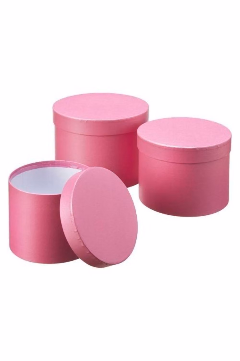 KDMD Bright Pink Symphony Hat Box Set of 3 – 2