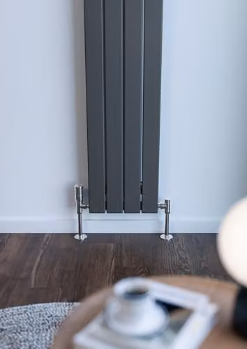 Terma Steel Wall Mounted Radiator in Anthracite Grey, H: 180 cm, W: 29.2 cm – 5