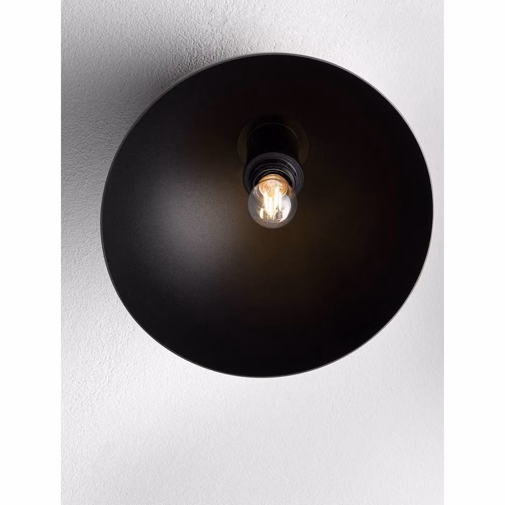 Netlighting Onia Semi Flush Ceiling Light in Grey and Sandy Black, Diameter: 30 cm, E27 Base – 4