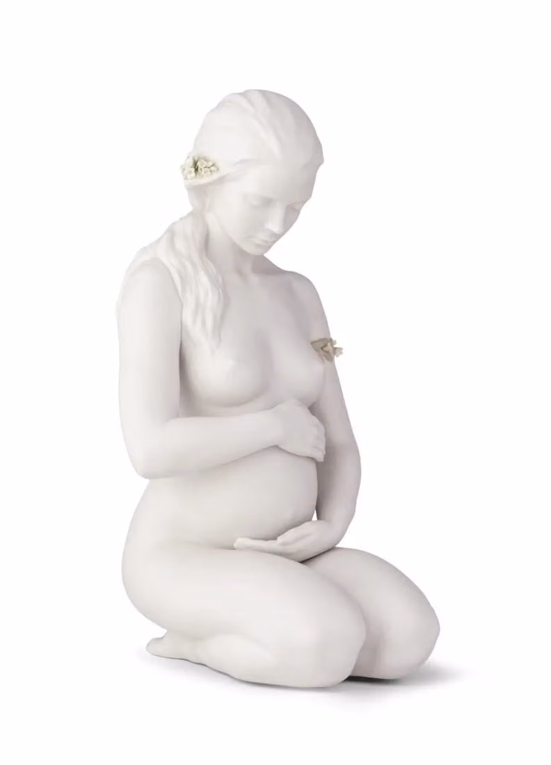 Lladró A New Life Mother Porcelain Figurine in White