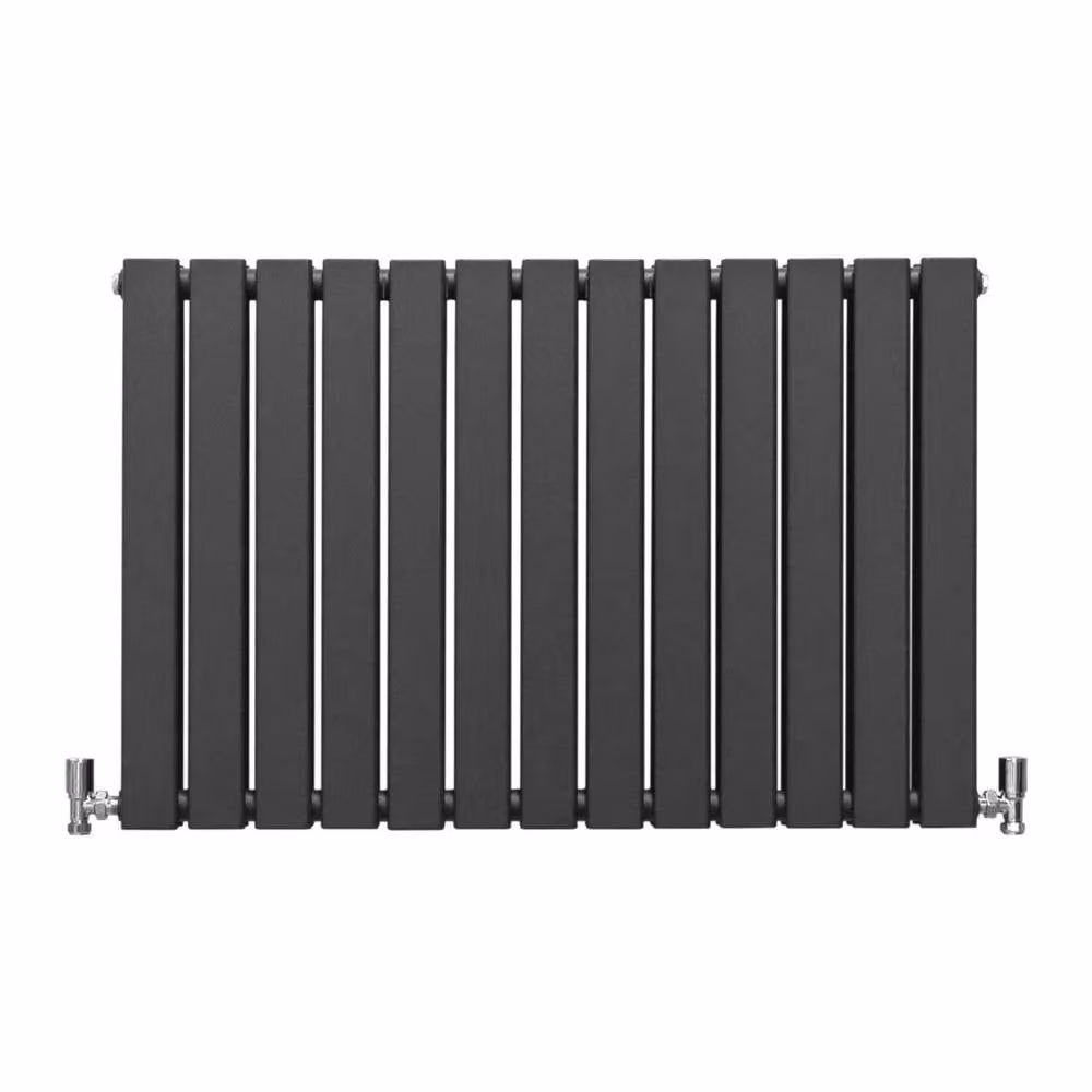 Monstershop Designer Flat Panel Steel Radiator in Anthracite Grey, H: 60.0 cm, W: 91.0 cm – 2