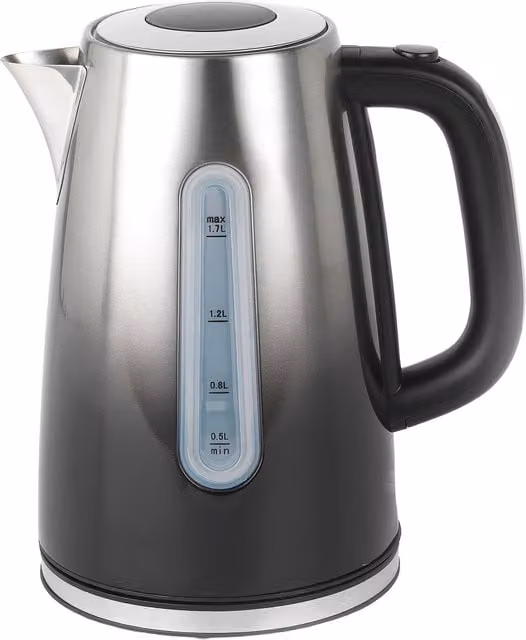 Progress Ombre Kettle in Black with 1.7 l Capacity and Limescale Filter