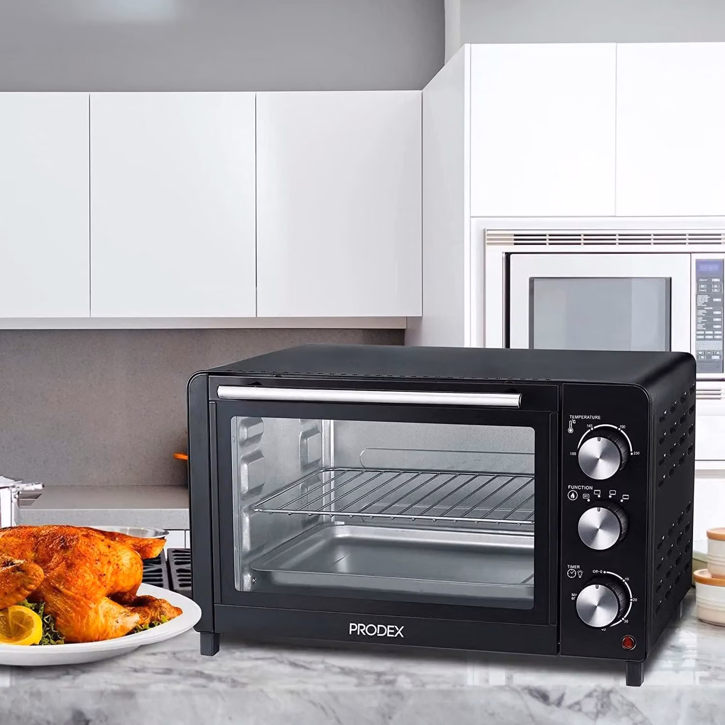 Prodex Tabletop Mini Oven, 23 Litre, 1500 W, Black – 2