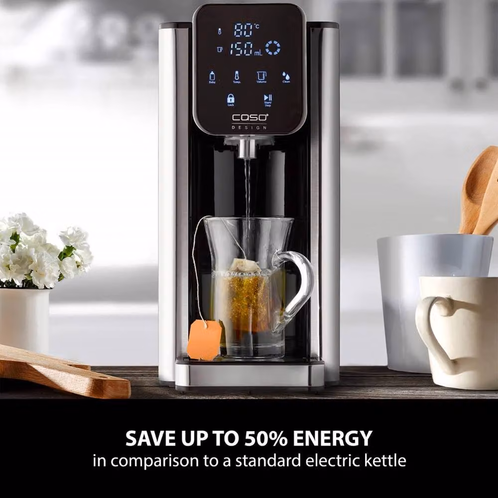 Caso Design HW 660 Turbo Instant Hot Water Dispenser with 2.7 l Removable Tank and Water Filter, Black – 2