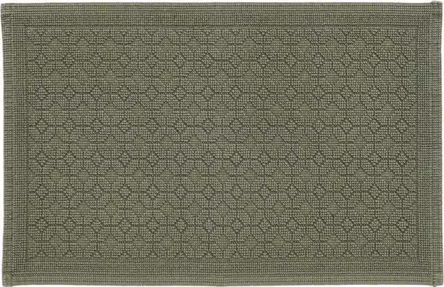 Murmur Stella Graphic Cotton Bath Mat, Mourne Green