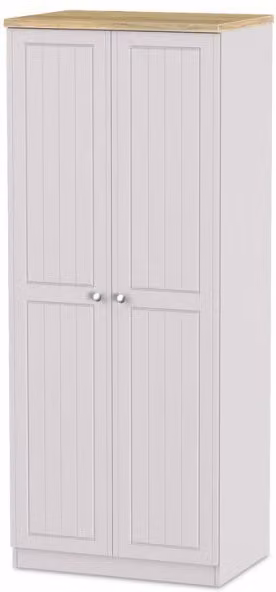 Welcome Vienna 2 Door Double Wardrobe in Grey
