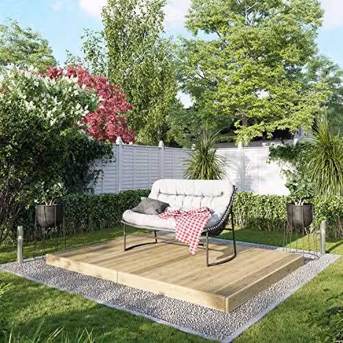 Powersheds Premium Wooden Decking Kit in Brown