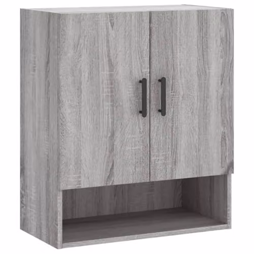 vidaXL Modern Wall Mounted Cabinet in Grey, W: 60 cm, D: 31 cm, H: 70 cm – 1