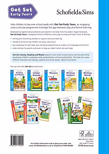Schofield & Sims Reading and Rhyme Get Set Literacy EYFS Ages 4-5 Multicolour – 2