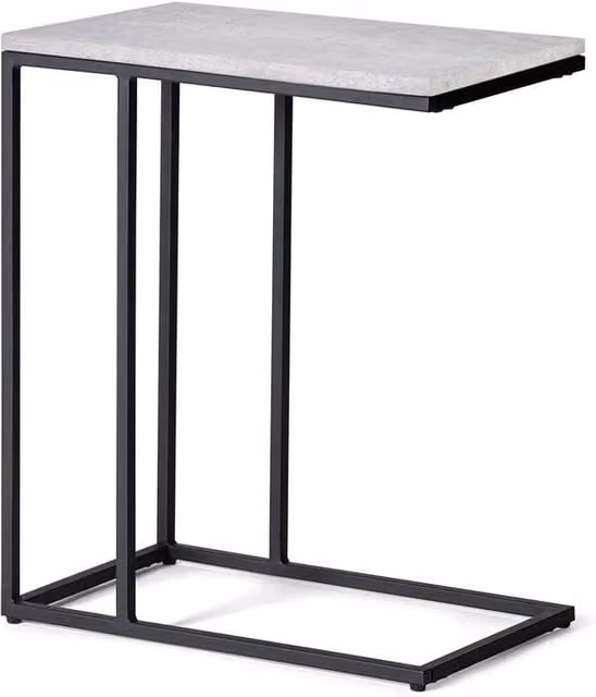 Cheshire Harstad Drinks Table in Concrete and Black, Light Grey – 1