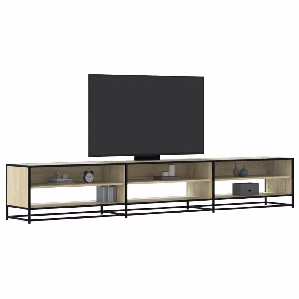 Berkfield Home Sonoma Oak TV Cabinet in Light Tan, W/D/H: 270 x 40 x 46 cm – 2